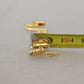 Elegant Gold Plated Brass Cufflinks