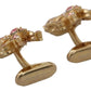 Elegant Sterling Silver Oval Cufflinks