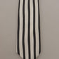 Elegant Black and White Silk Tie