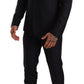 Elegant Slim Fit Jacquard Suit in Blue
