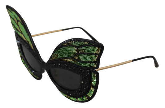 Exquisite Sequined Butterfly Sunglasses