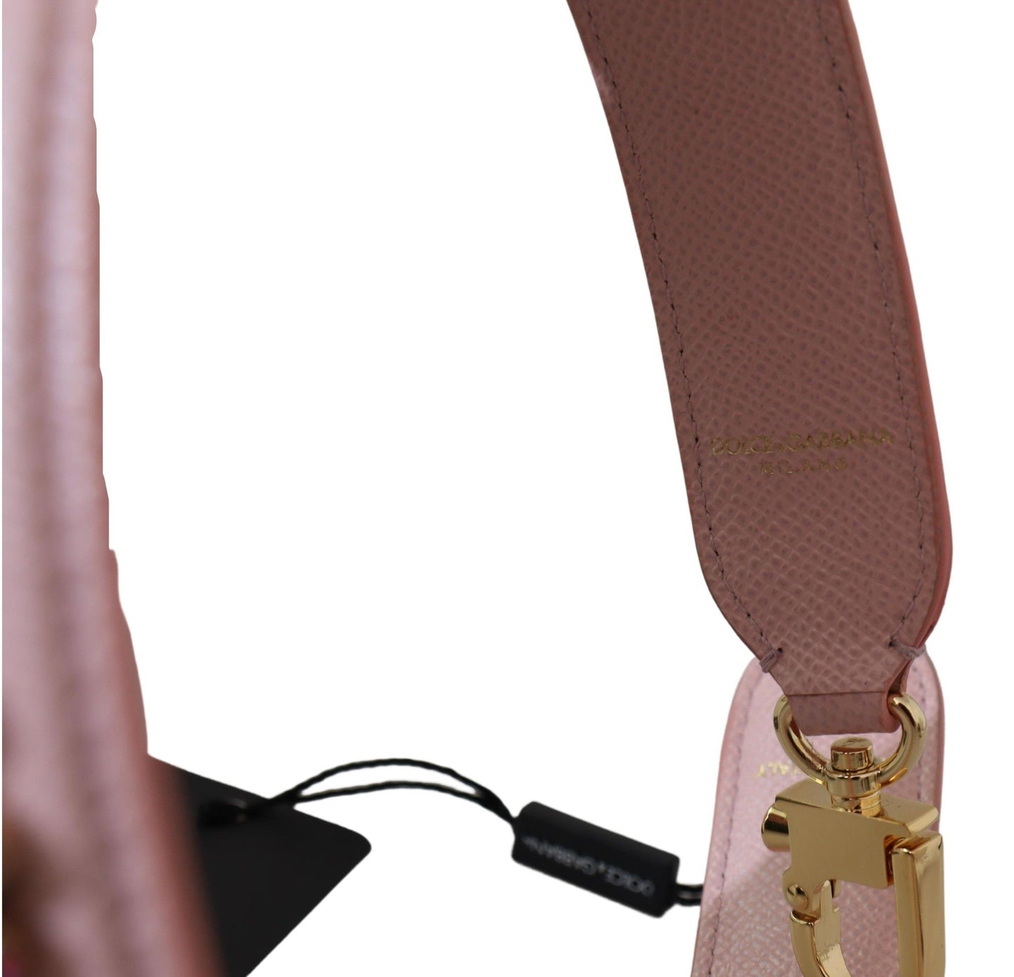 Pink Crystal Leather Shoulder Strap Accessory