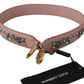 Pink Crystal Leather Shoulder Strap Accessory