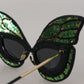 Exquisite Sequined Butterfly Sunglasses