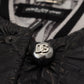 Sleek Black Bomber Jacket
