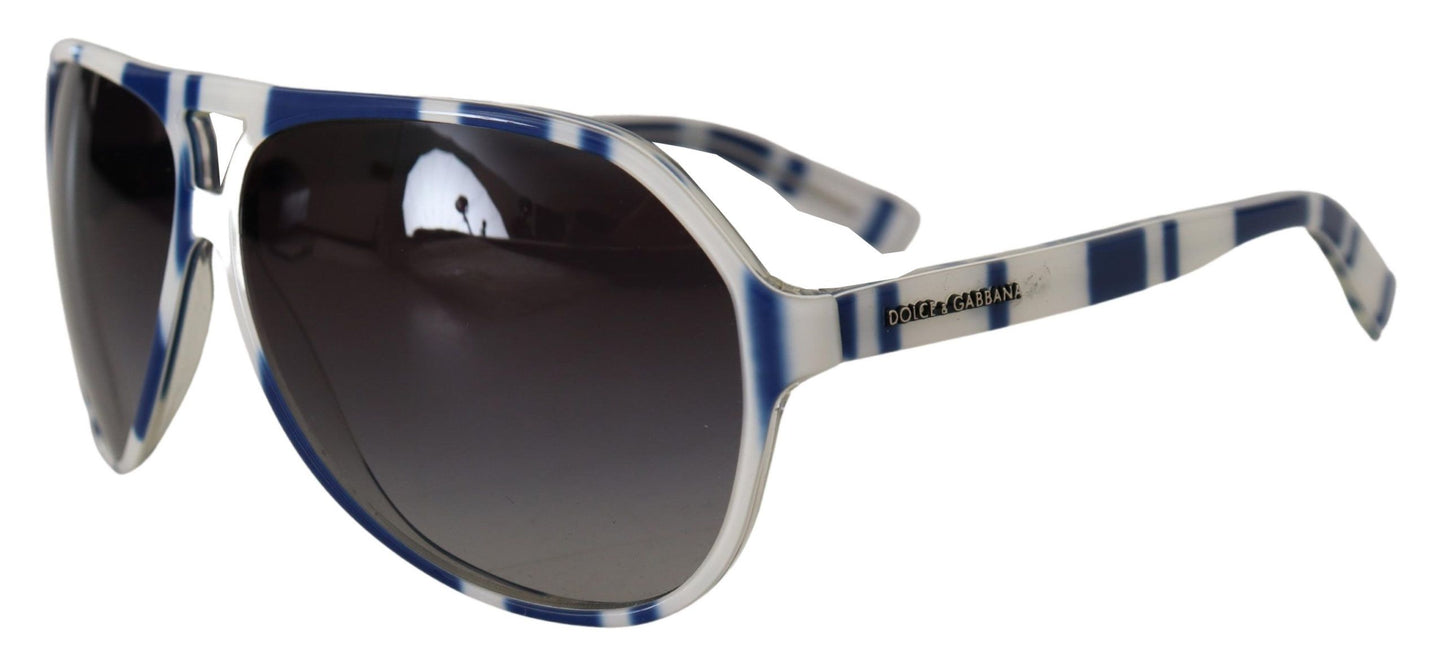 Elegant Blue and White Designer Sunglasses