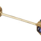 Elegant Sterling Silver Glass Brooch