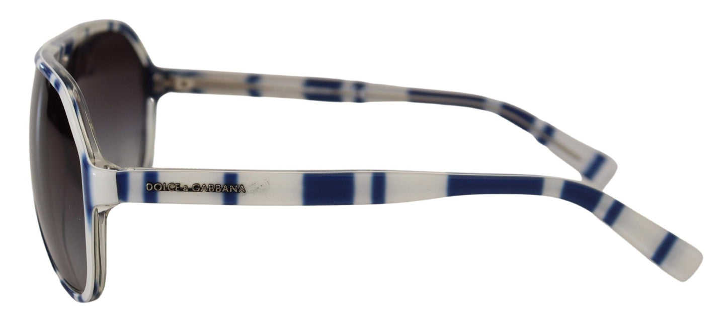 Elegant Blue and White Designer Sunglasses