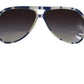 Elegant Blue and White Designer Sunglasses