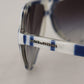 Elegant Blue and White Designer Sunglasses