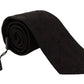 Elegant Black Silk Tie for the Dapper Gentleman