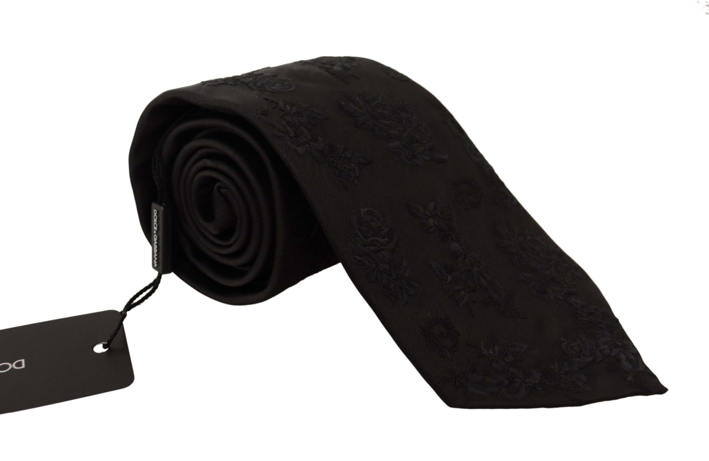 Elegant Black Silk Tie for the Dapper Gentleman