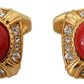 Elegant Gold Plated Square Cufflinks