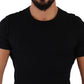 Elegant Black Round Neck Tee