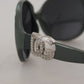 Emerald Allure Oversized Sunglasses