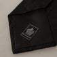 Elegant Black Silk Men's Tie