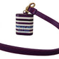 Chic Purple Leather Airpods Case