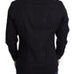 Elegant Black Cotton Stretch Dress Shirt