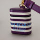 Chic Purple Leather Airpods Case