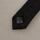 Elegant Black Silk Men's Tie