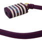 Chic Purple Leather Airpods Case