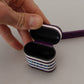 Chic Purple Leather Airpods Case