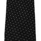 Elegant Black and White Polka Dot Silk Tie