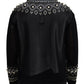 Black White DG Pearl Embellishment Jacket