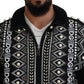 Black White DG Pearl Embellishment Jacket