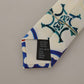 Elegant Multicolor Majolica Silk Tie