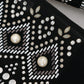Black White DG Pearl Embellishment Jacket