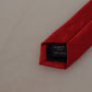 Red Solid Classic 100% Silk Necktie Accessory Tie