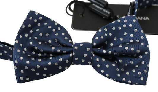 Elegant Silk Polka Dot Bow Tie