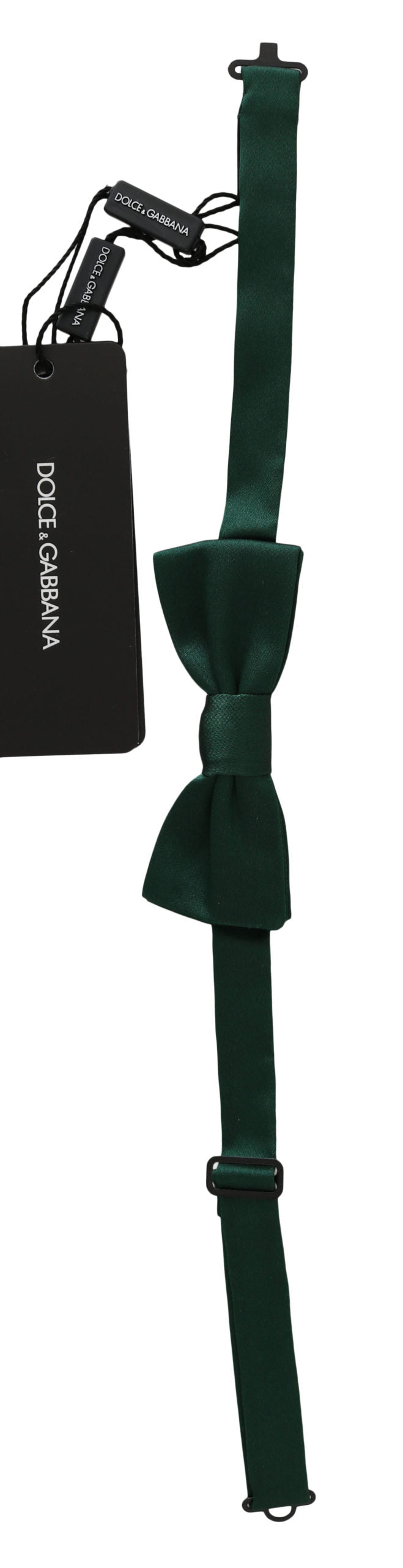 Elegant Green Silk Bow Tie