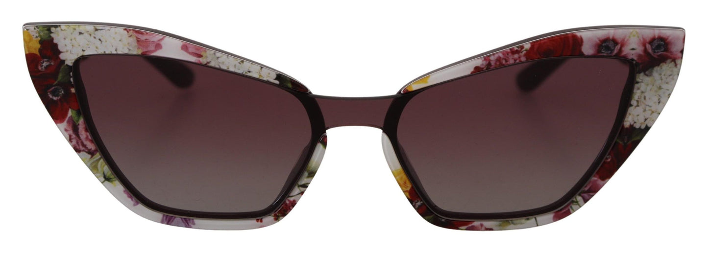 Multicolor Cat Eye Floral Sunglasses