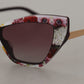 Multicolor Cat Eye Floral Sunglasses