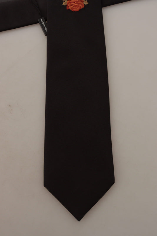 Elegant Black Silk Tie