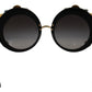 Elegant Round Embellished Sunglasses