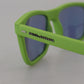 Acid Green Chic Full Rim Sunglasses