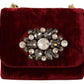 Velvet Bordeaux Mini Crossbody Elegance
