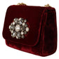 Velvet Bordeaux Mini Crossbody Elegance