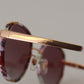Elegant Round Floral Sunglasses for Women