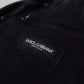 Elegant Black Leather Bomber Jacket