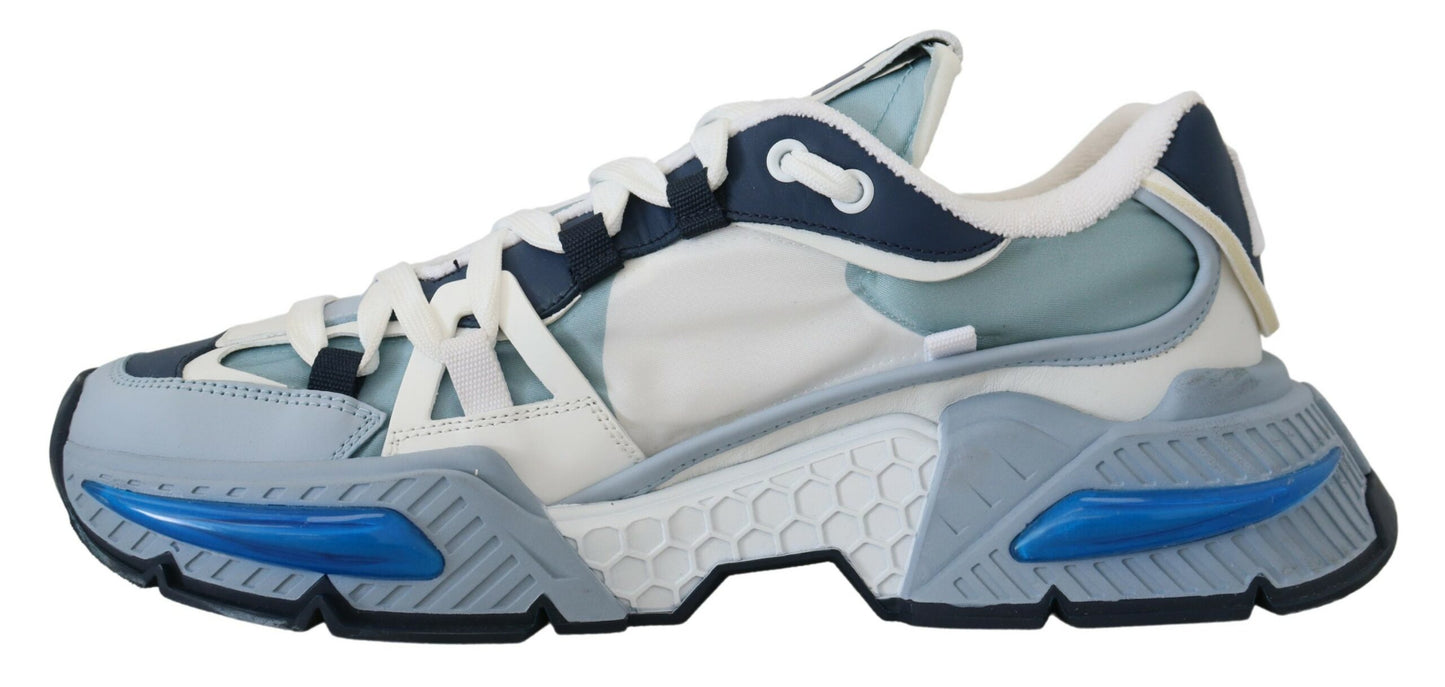 Chic Space-Inspired Sneakers in White & Blue