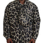 Multicolor Leopard Print Parka Jacket