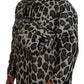 Multicolor Leopard Print Parka Jacket