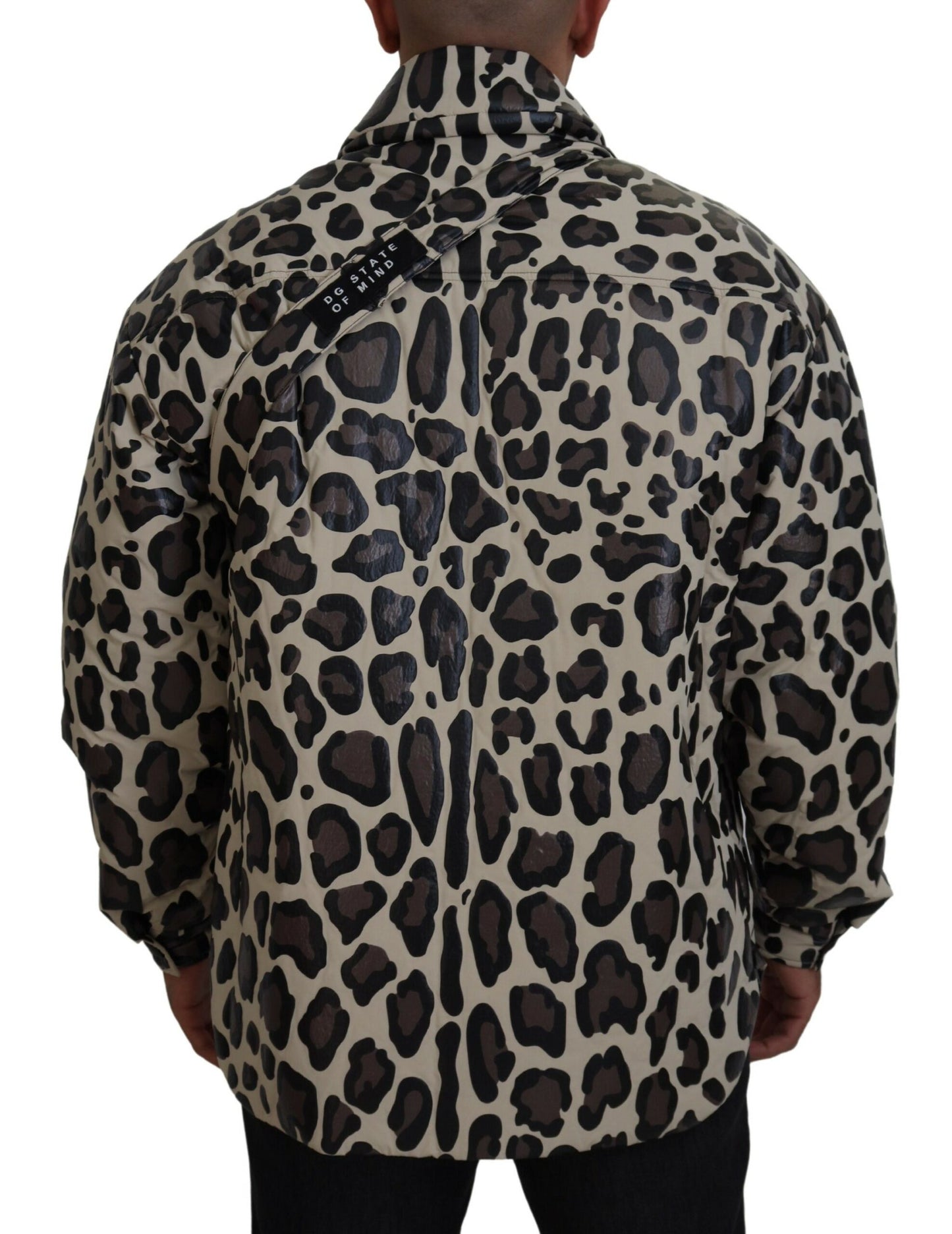 Multicolor Leopard Print Parka Jacket