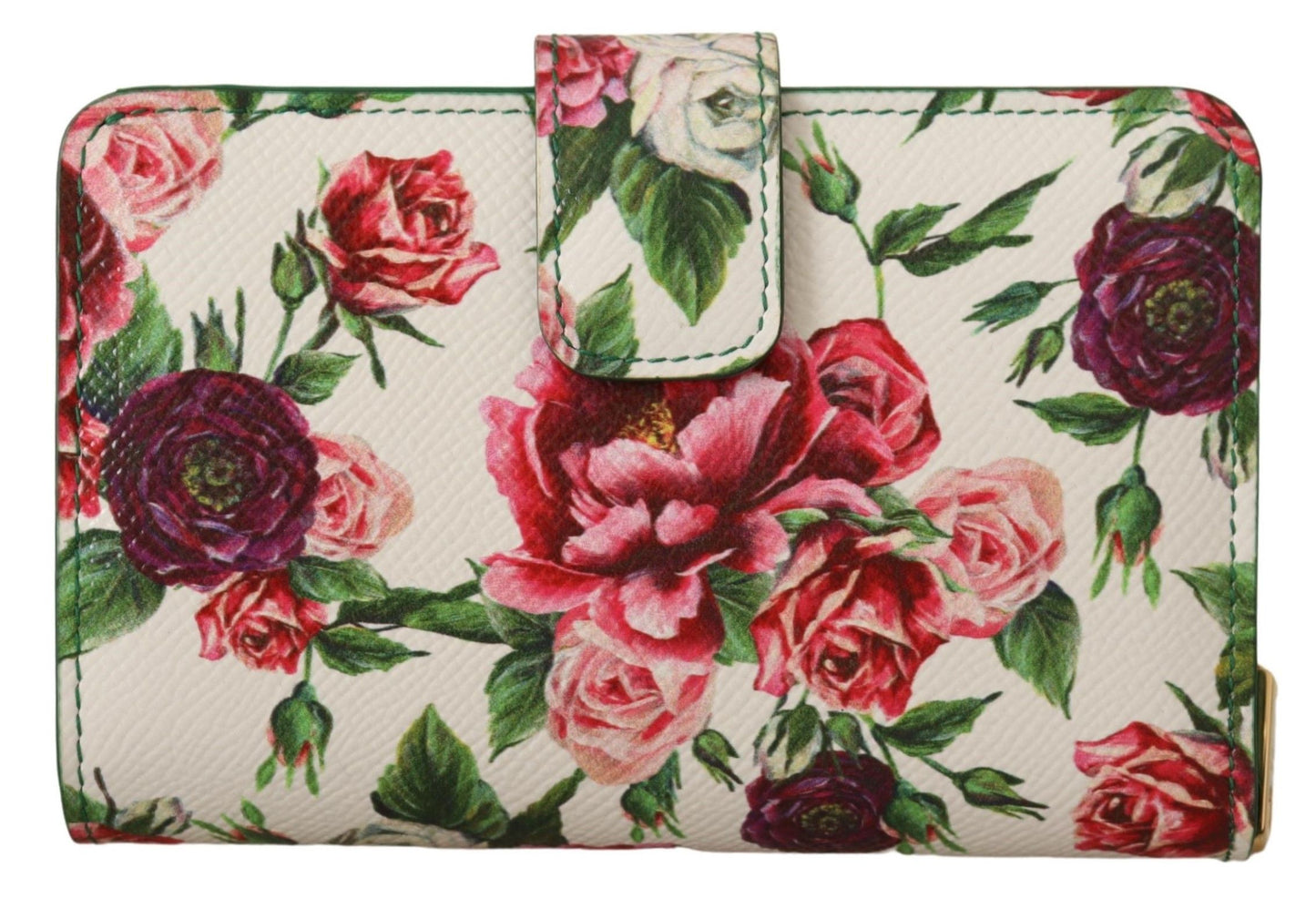 Multicolor Floral Leather Continental Wallet