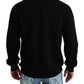 Elegant Crystal Crown Crewneck Sweater