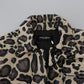 Multicolor Leopard Print Parka Jacket